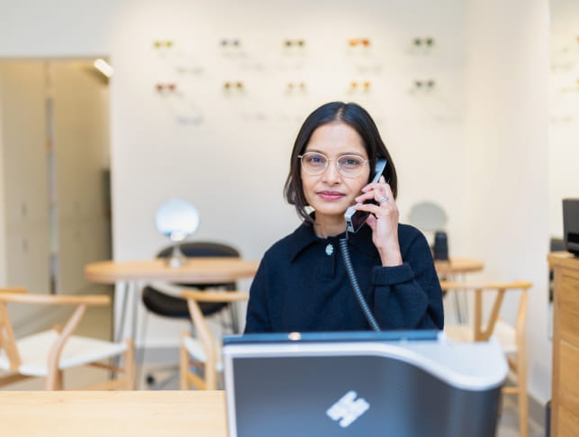 Woman having phone in hand