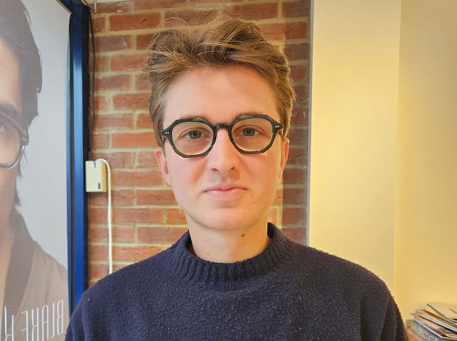 Man wearing glasses