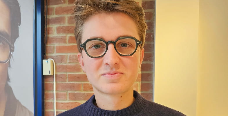 Man wearing glasses