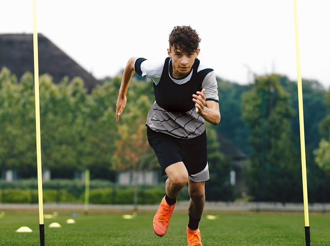 Athlete running