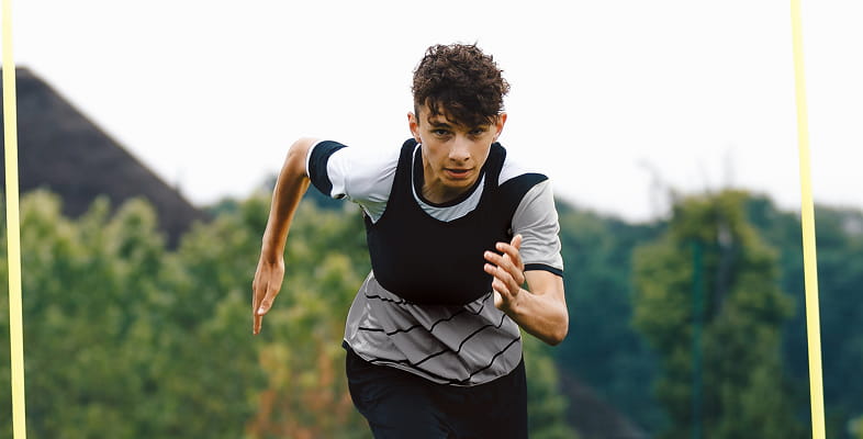 Athlete running